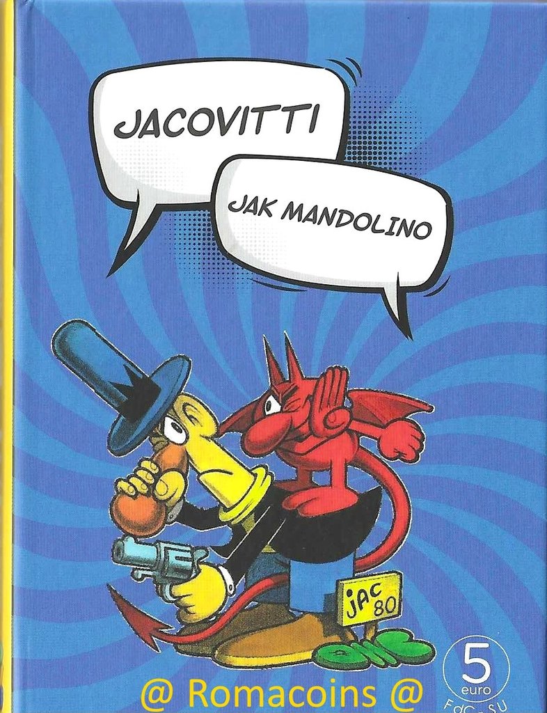 5_Euro_Italia_2024_Jacovitti_Moneta_Fdc_Jak_Mandolino