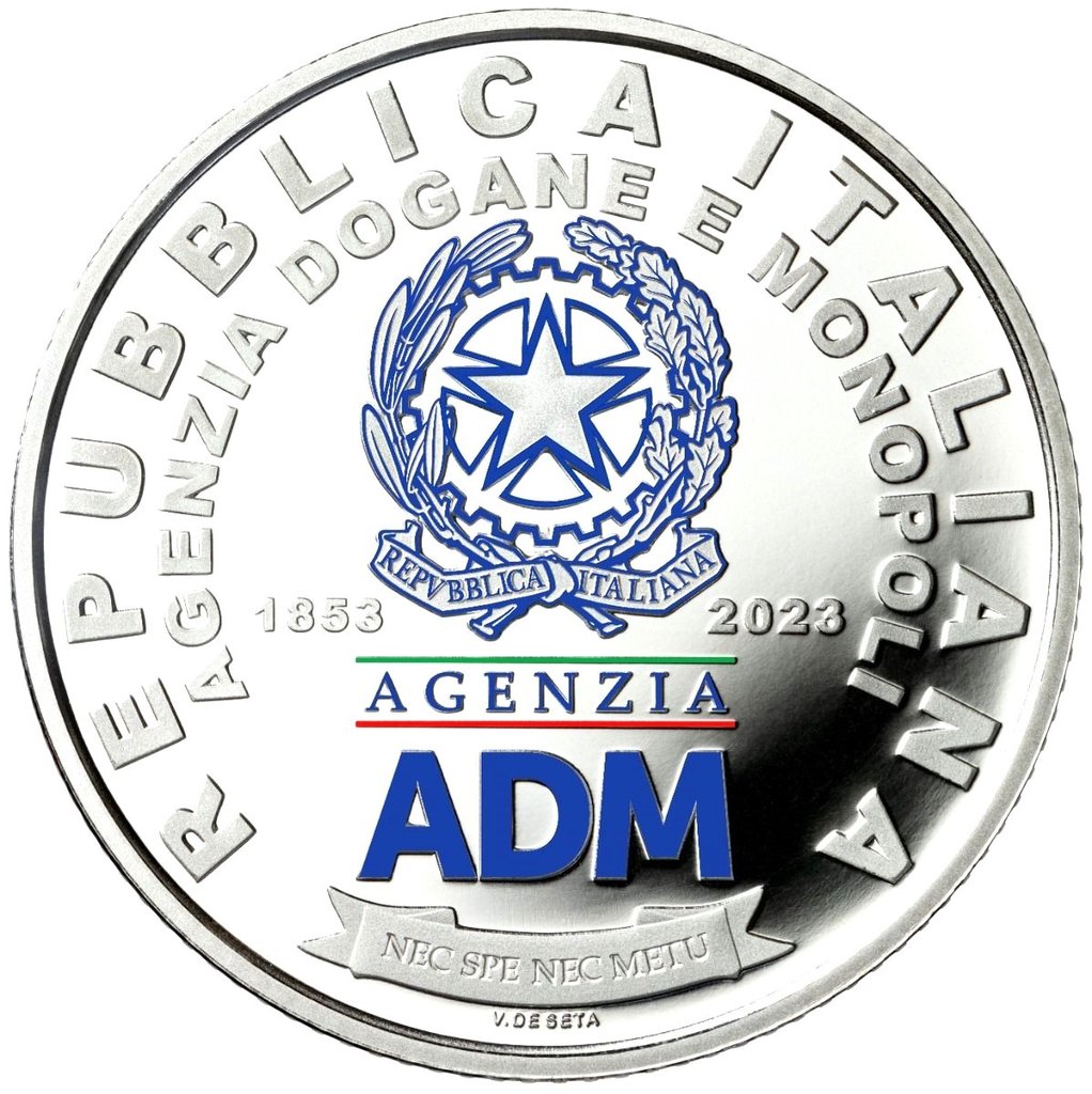 5_Euro_Italien_2023_Zollagentur_und_Monopole_SEHR_SELTEN