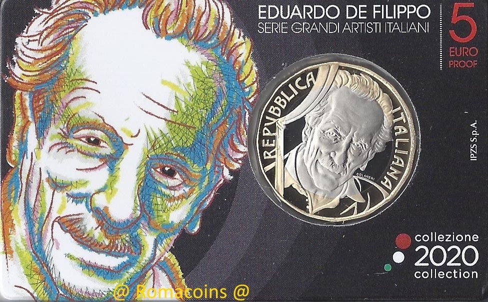 5_Euro_Italy_2020_Eduardo_De_Filippo_Proof