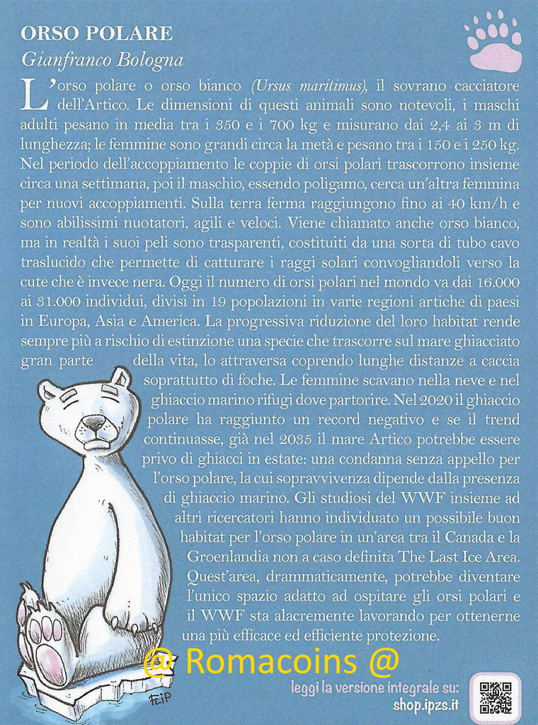 5_Euro_Italy_2021_Polar_Bear_Coin_Sustainable_World
