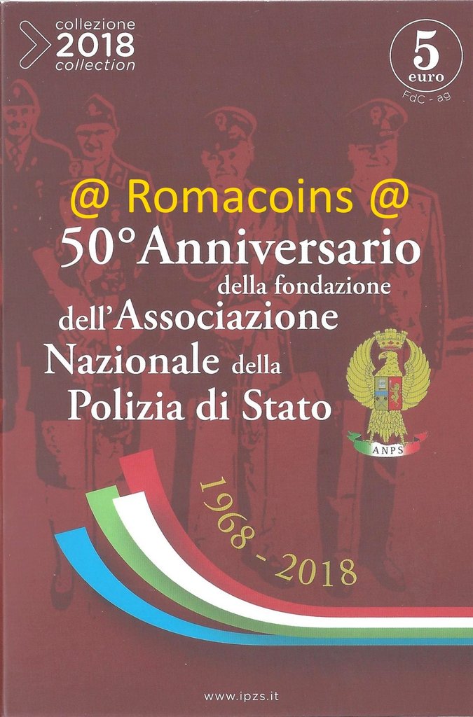 5_Euro_Silber_Italien_2018_Italienische_Polizei_Stempelglanz