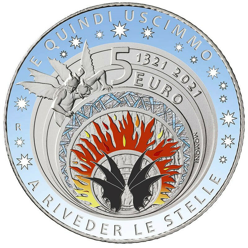 5_Euro_Silver_Italy_2021_Dante_Alighieri_Bu