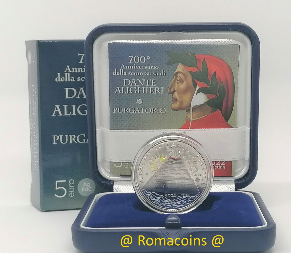 5_Euro_Silver_Italy_2022_Dante_Alighieri_Purgatory_Bu