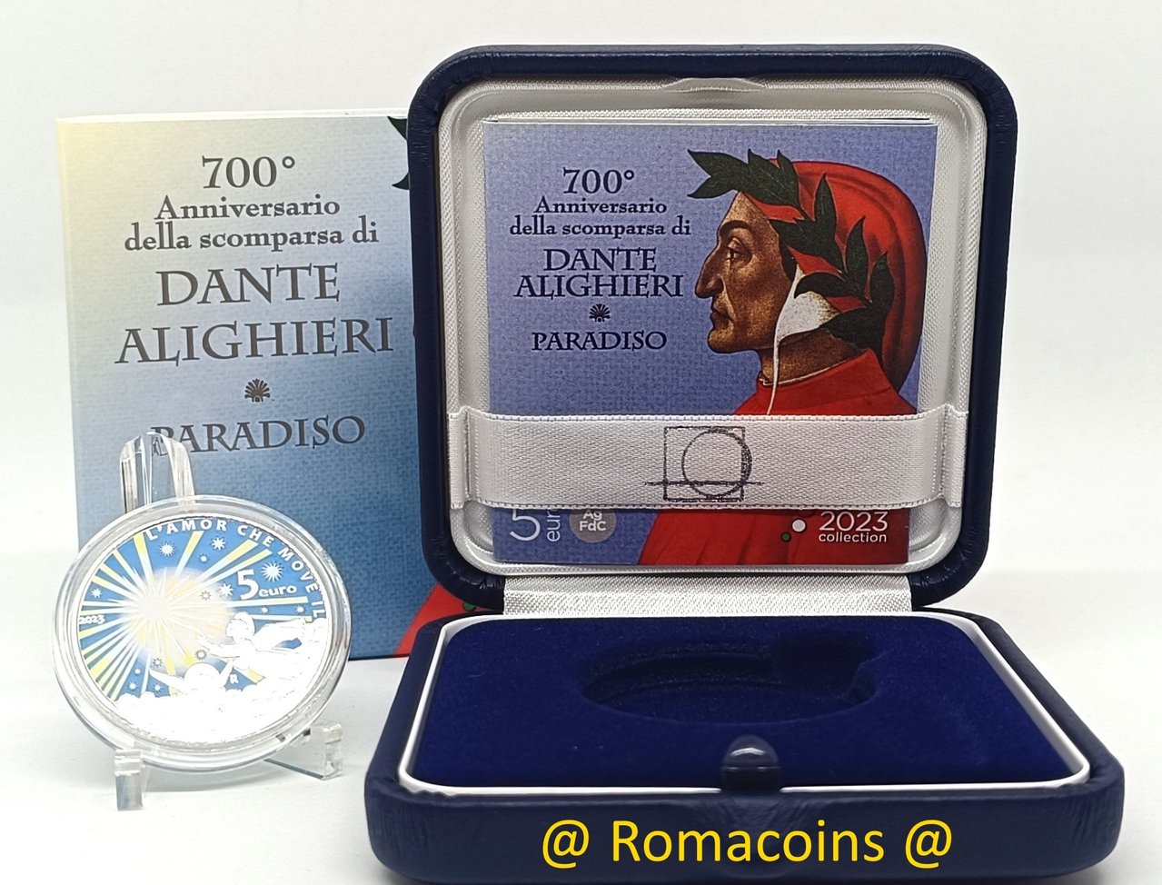 5_Euro_Silver_Italy_2023_Dante_Alighieri_Paradise_Bu_Romacoins