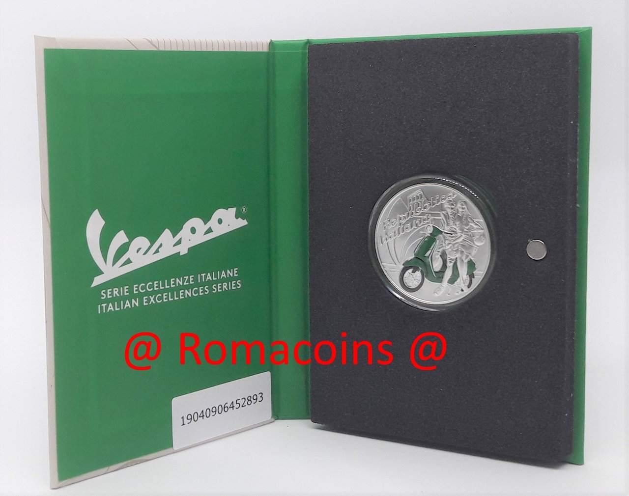 5_Euro_Vespa_Verde_2019_Italia_Moneta_Argento_Fdc
