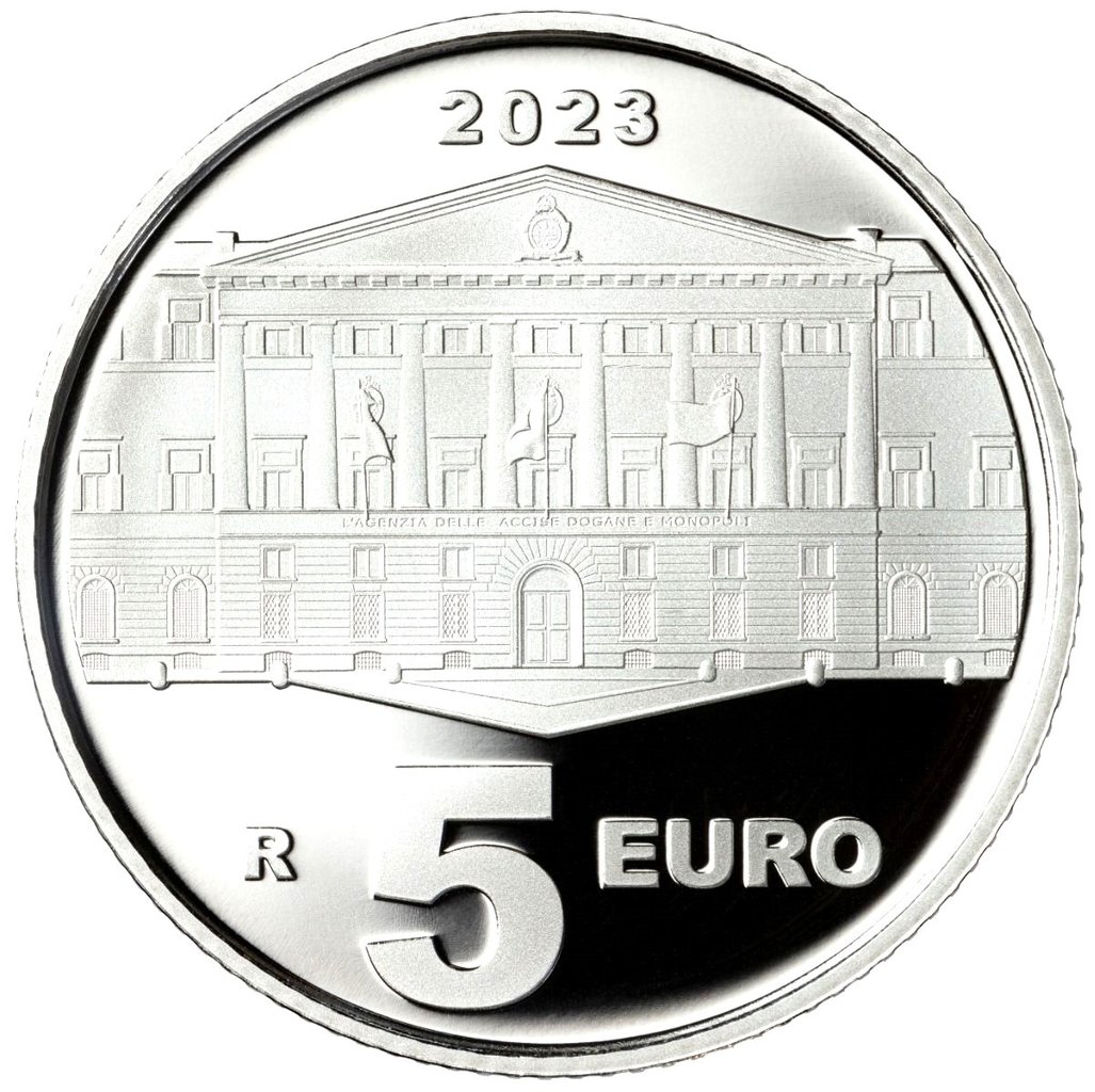 5_Euros_Italia_2023_Agencia_de_Aduanas_MUY_MUY_RARA