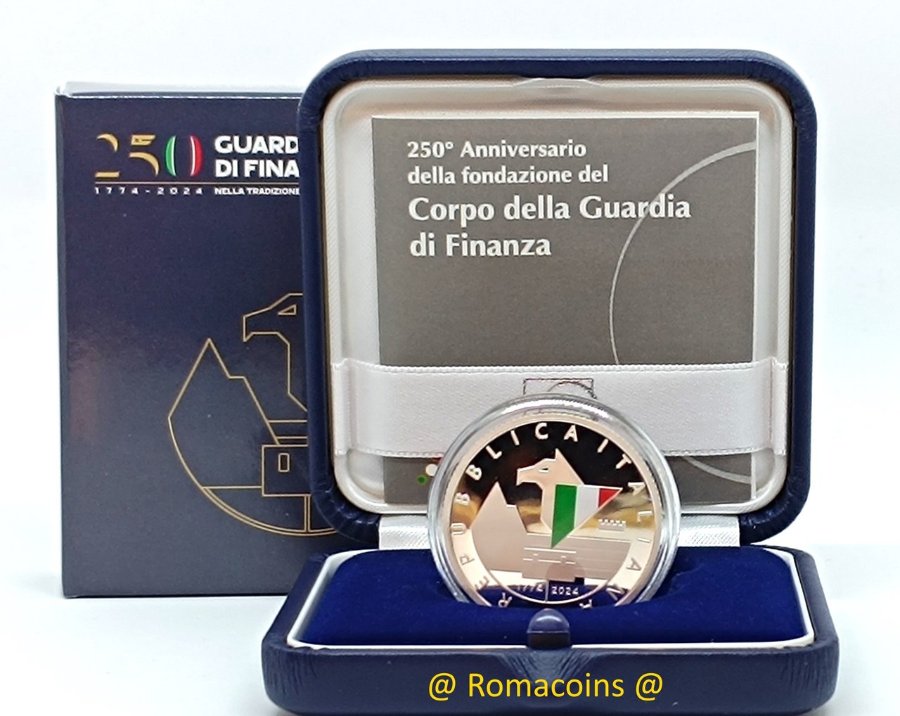 5_Euros_Italia_2024_250_Anos_Guardia_di_Finanza_Plata_Proof