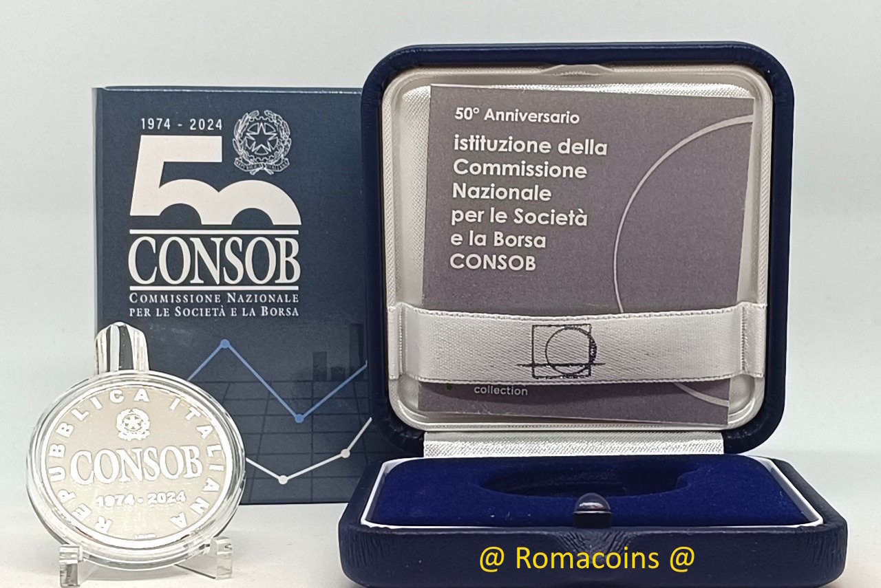 5_Euros_Italia_2024_50_Anos_de_Consob_Plata_Proof