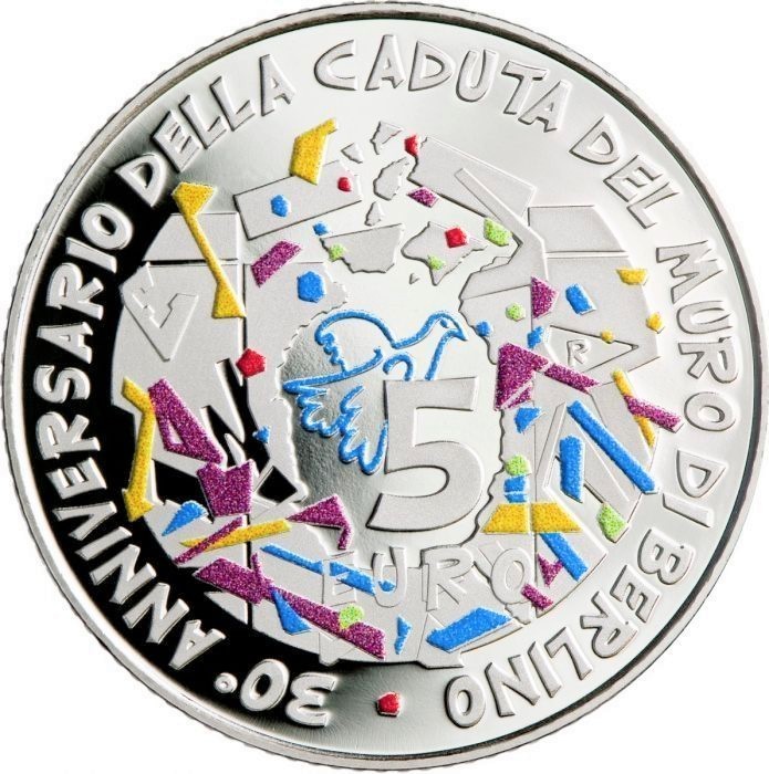 5_Euros_Italie_2019_Mur_de_Berlin_Be_Proof