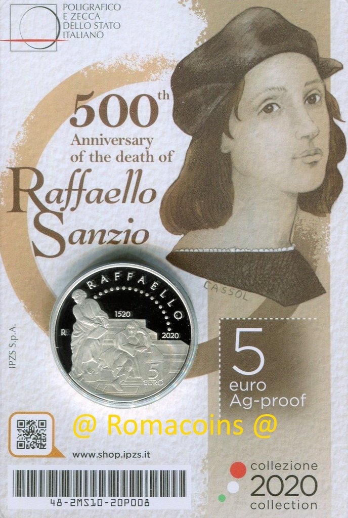 5_Euros_Italie_2020_Raffaello_Sanzio_Be_Proof