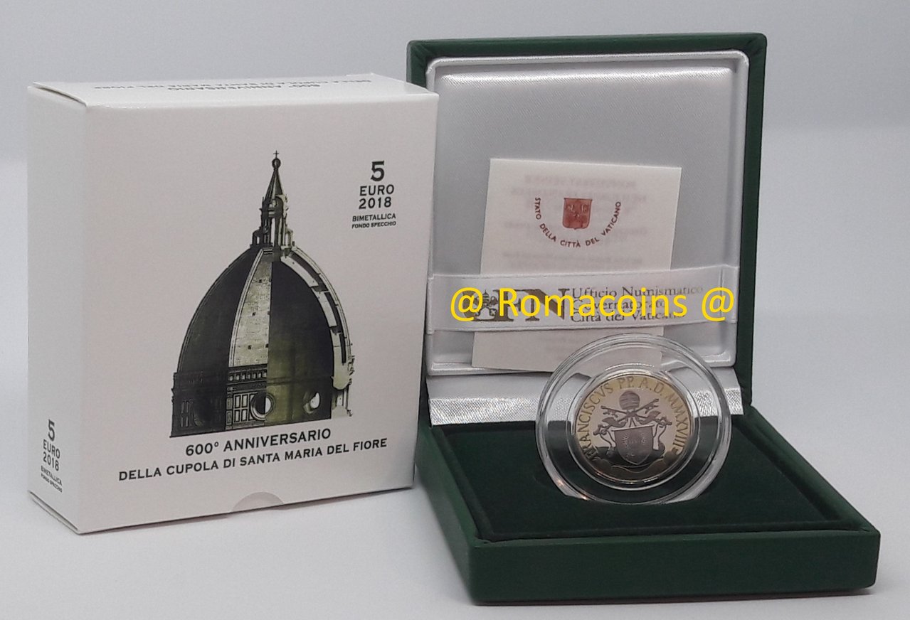 5_Euros_Vatican_2018_Bimetallique_Cupola_Santa_Maria_Be_Proof
