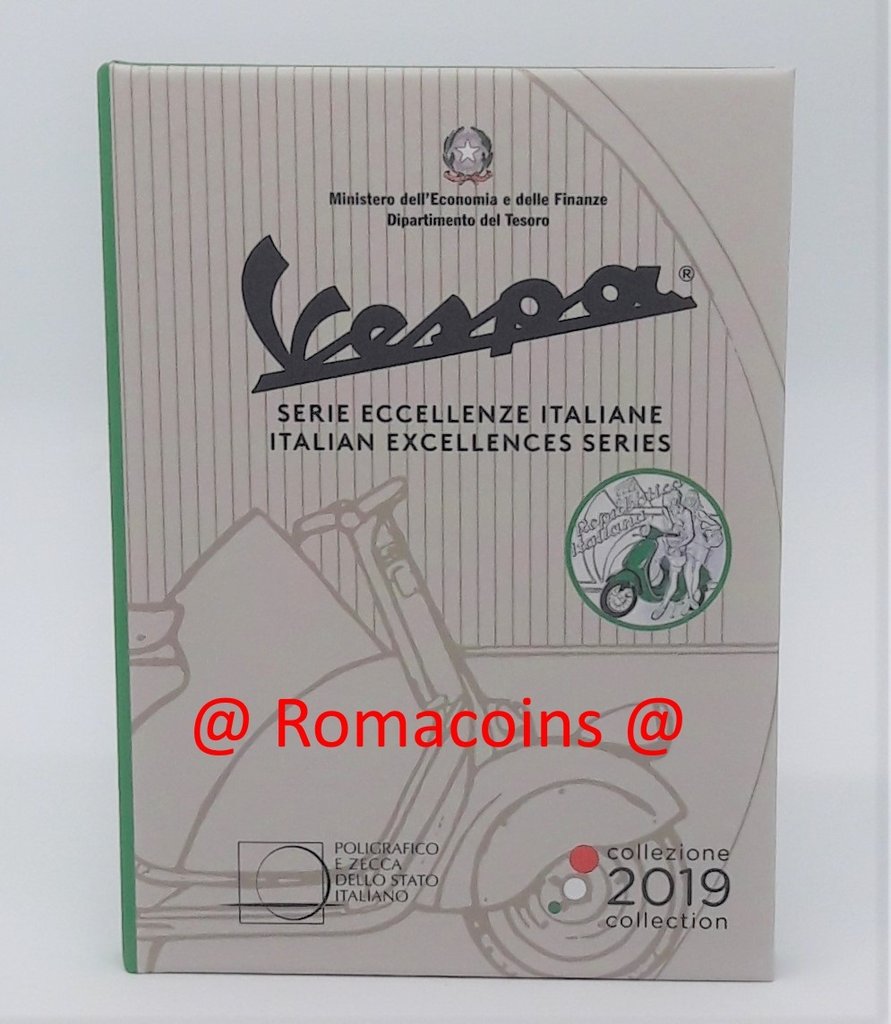 5_Euros_Vespa_Verte_2019_Italie_Piece_Argent_Bu