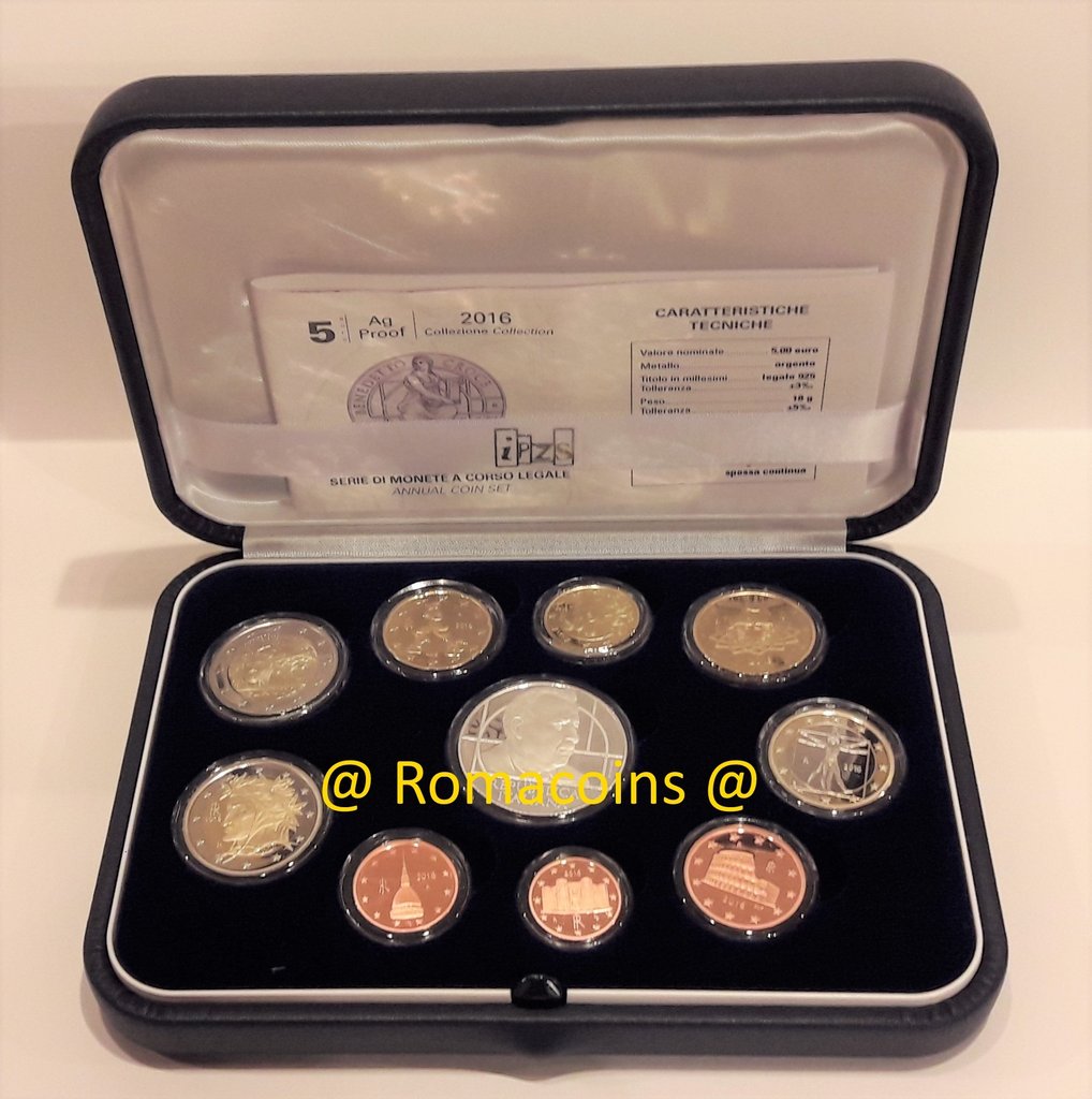 Be_Italie_2016_Coffret_Belle_epreuve_Benedetto_Croce_Romacoins