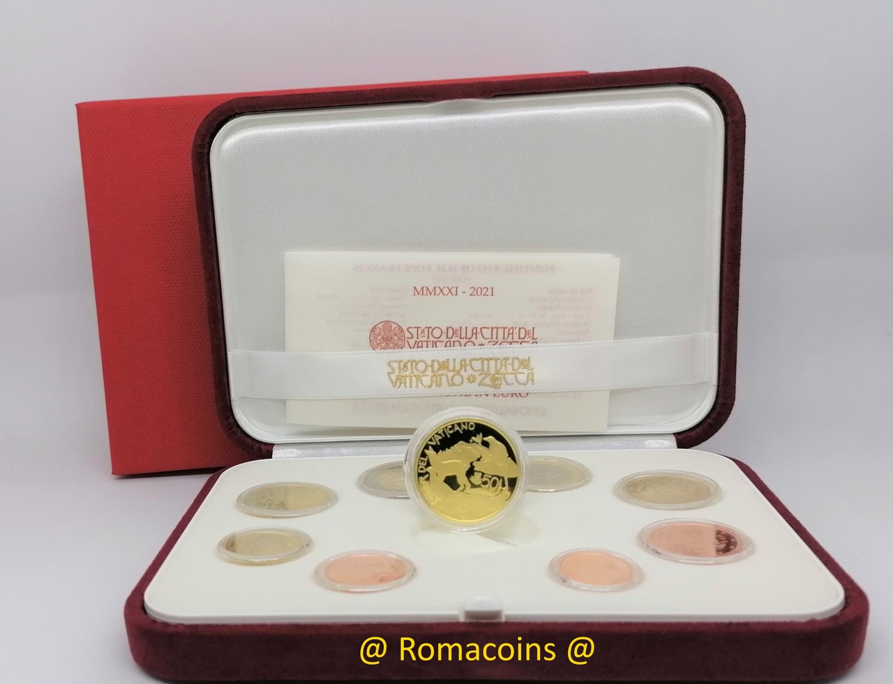 Be_Vatican_2021_Coffret_Belle_epreuve_50_Euros_Or_Romacoins