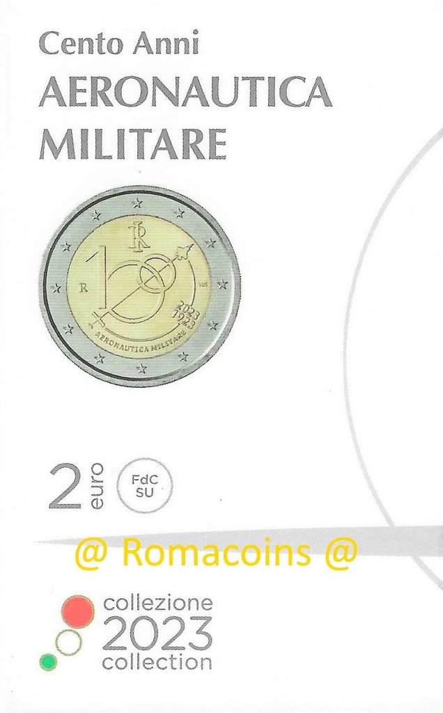 Coincard_2_Euro_Commemorativi_Italia_2023_Aeronautica_Militare