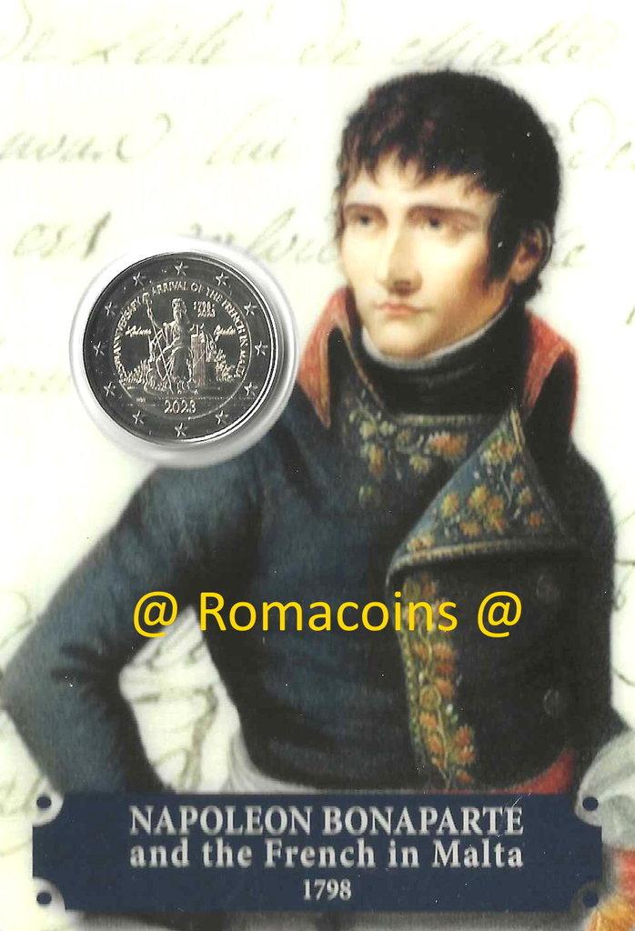 Coincard_2_Euro_Commemorativi_Malta_2023_Napoleone_Bonaparte