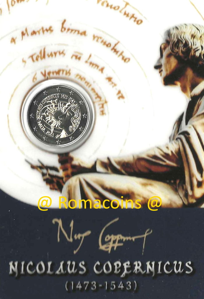 Coincard_2_Euro_Commemorativi_Malta_2023_Niccolo_Copernico