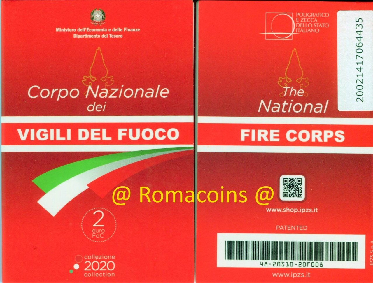 Coincard_2_Euro_Sondermuenze_Italien_2020_Feuerwehr_St.