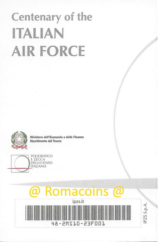 Coincard_2_Euros_Commemorative_Italie_2023_Aviation_Militaire
