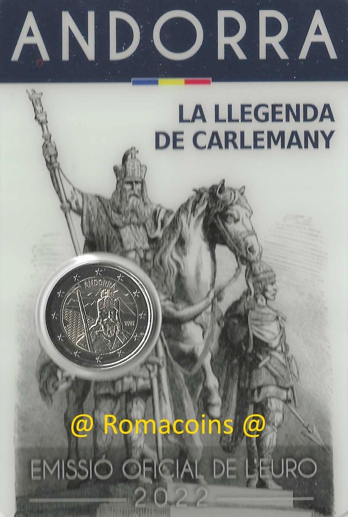 Coincard_Andorre_2022_2_Euros_La_legende_de_Charlemagne