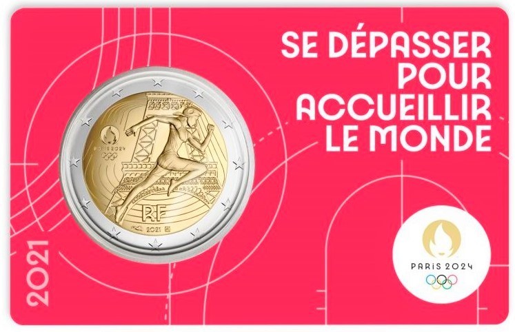 Coincard_France_2021_Olympic_Games_2_Euro_Random_Coincard