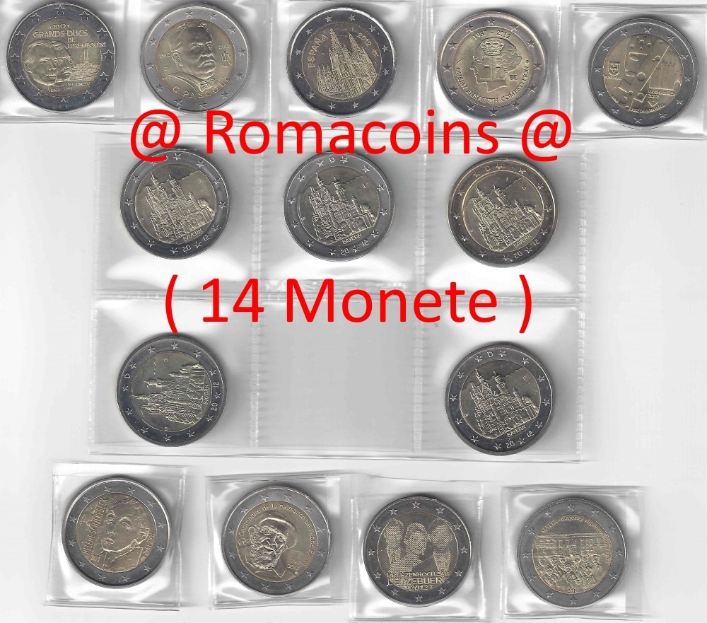 Collezione_Completa_2_Euro_Commemorativi_2012_14_Monete