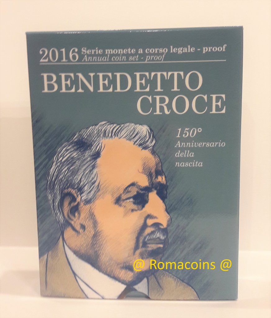 Divisionale_Italia_2016_Proof_Benedetto_Croce_Plauto_Romacoins