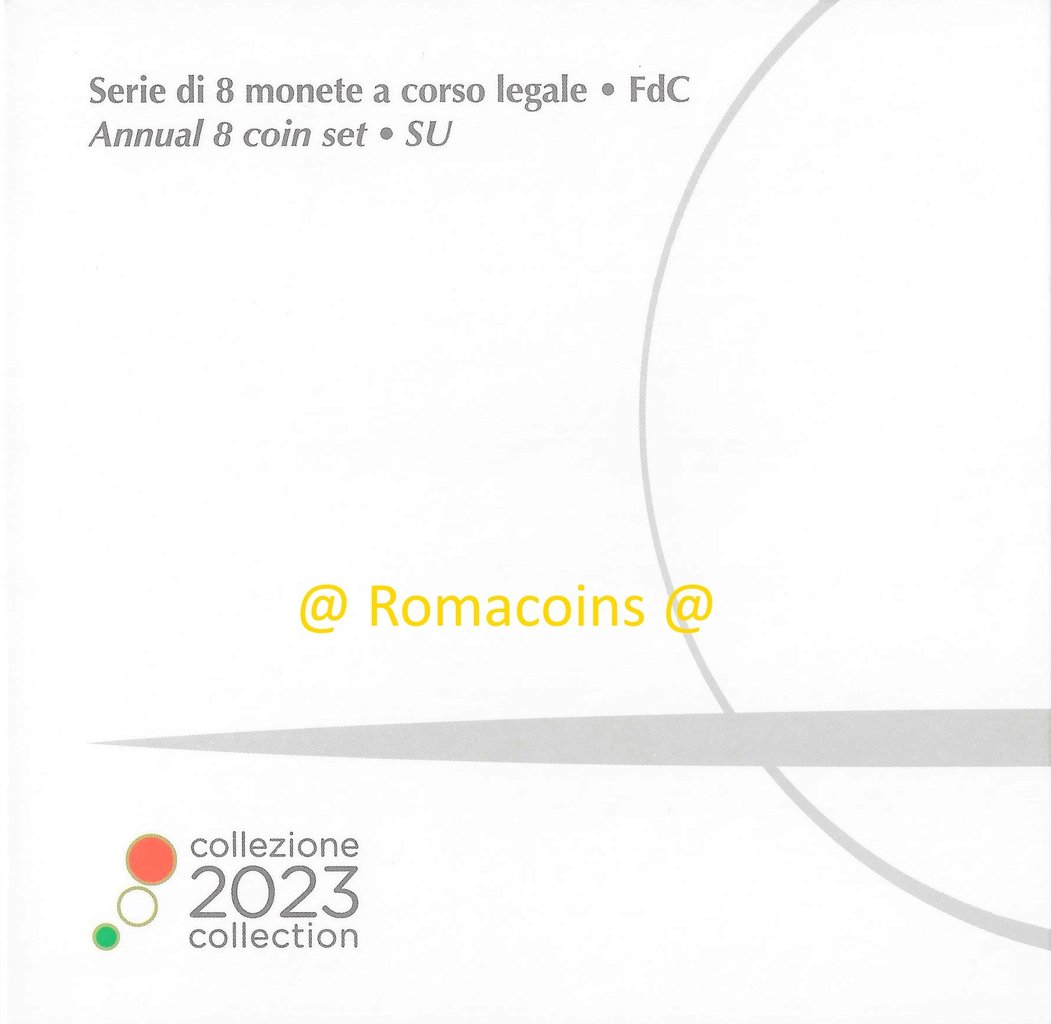 Divisionale_Italia_2023_Fdc_8_Monete_Serie_Fior_di_Conio