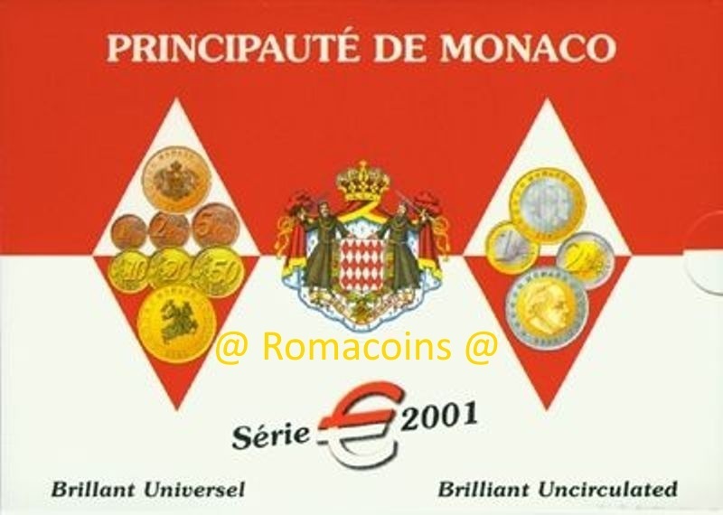 Divisionale_Monaco_2001_Fdc_Romacoins