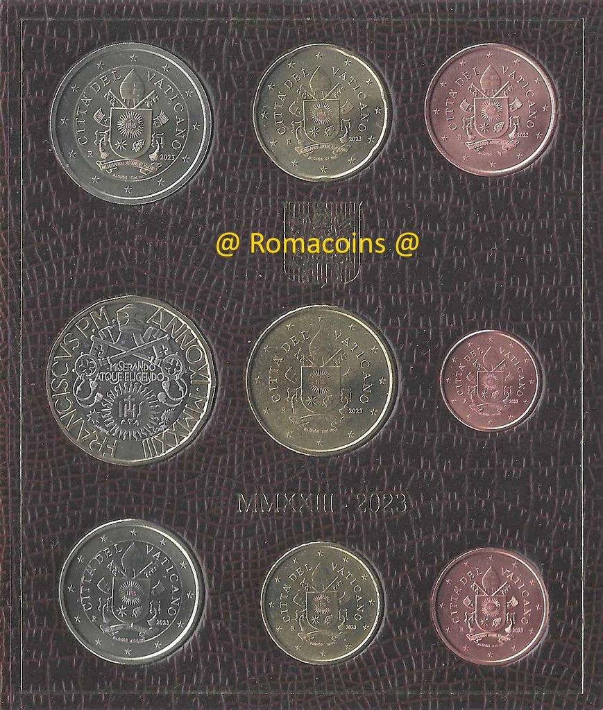 Divisionale_Vaticano_2023_Serie_5_Euro_Bimetallico_Fdc