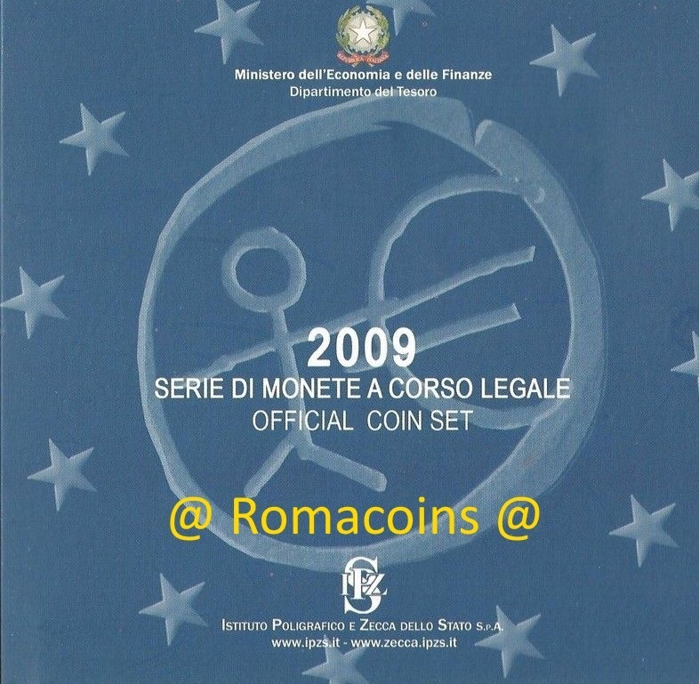 Kms_Italien_2009_Kursmuenzensatz_Stempelglanz