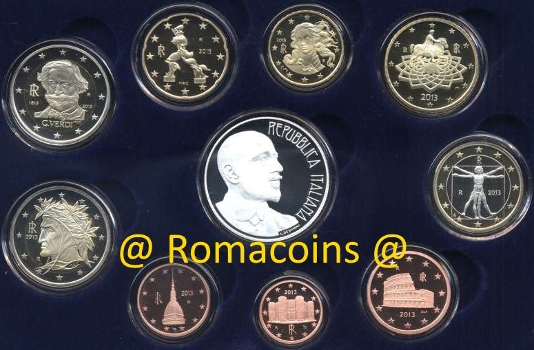 Kms_Italien_2013_PP_5_Euro_Silber_Polierte_Platte