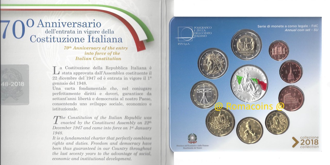 Kms_Italien_2018_5_Euro_70_Jahre_Verfassung_St