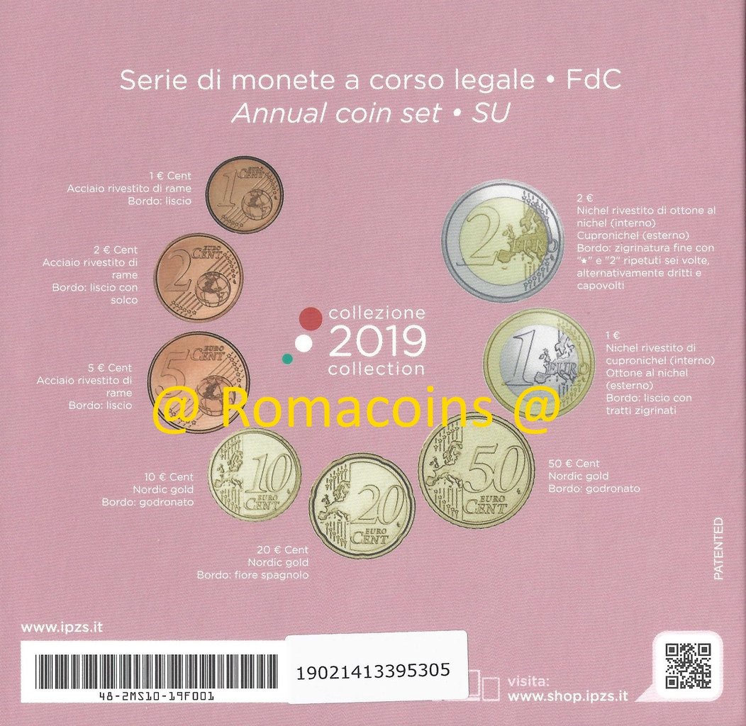 Kms_Italien_2019_Kursmuenzensatz_fuer_weibliches_Kind