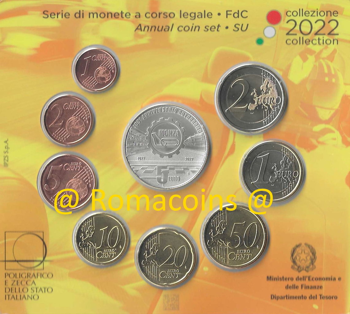 Kms_Italien_2022_5_Euro_Rennstrecke_von_Monza_St._Romacoins