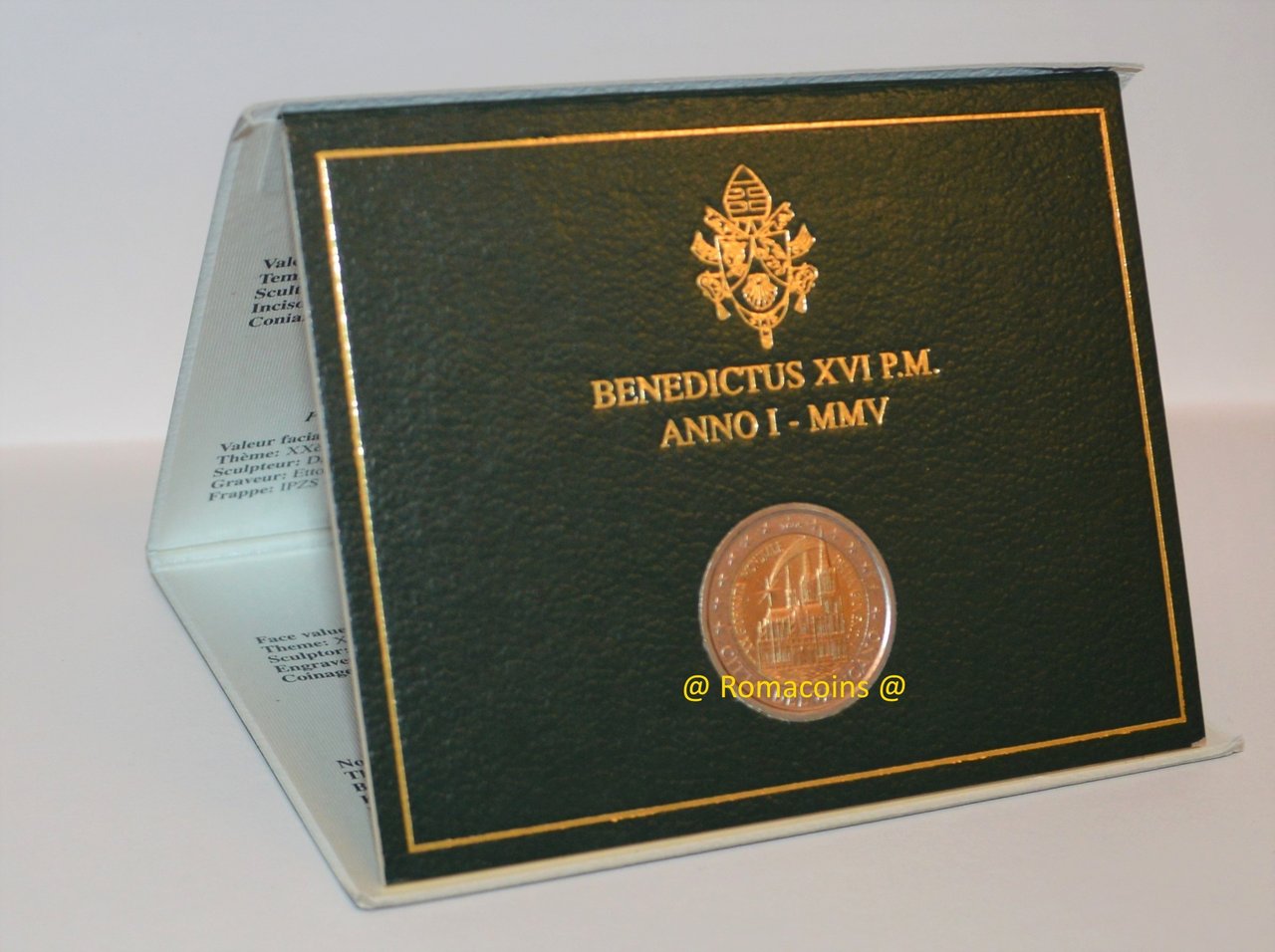 Moneda_Conmemorativa_2_Euros_Vaticano_2005_Oficial_Fdc_Roma