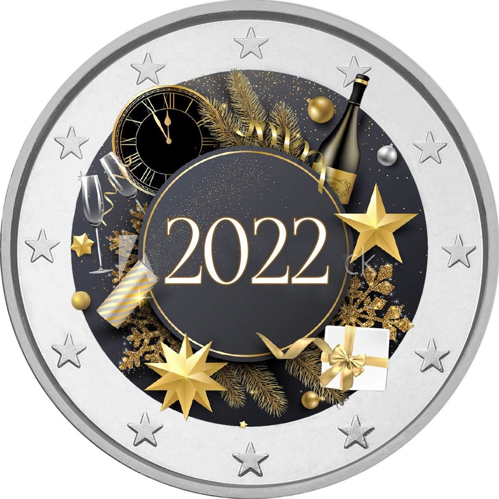 Moneta_da_2_Euro_Speciale_Felice_Anno_2022_Fdc
