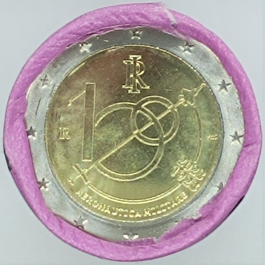 Roll_Coins_Italy_2_Euro_Comemorative_2023_Air_Force