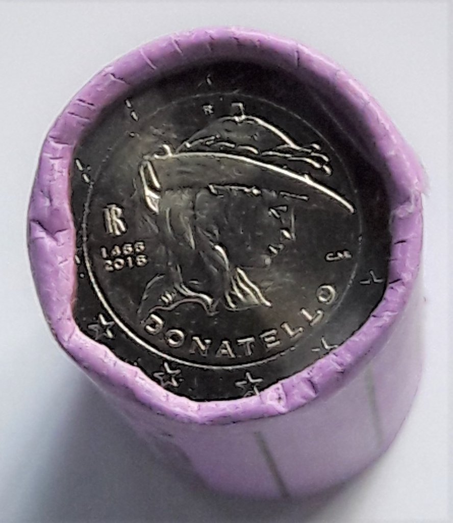 Roll_Muenzen_2_Euro_Italien_2016_Donatello_Bankfrisch_2