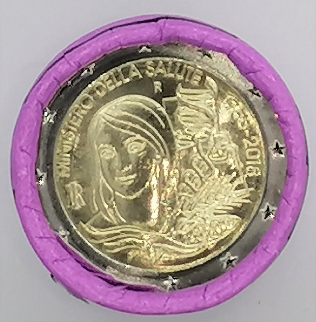 Roll_Muenzen_Italien_2_Euro_2018_Gesundheitsministerium_Romacoins