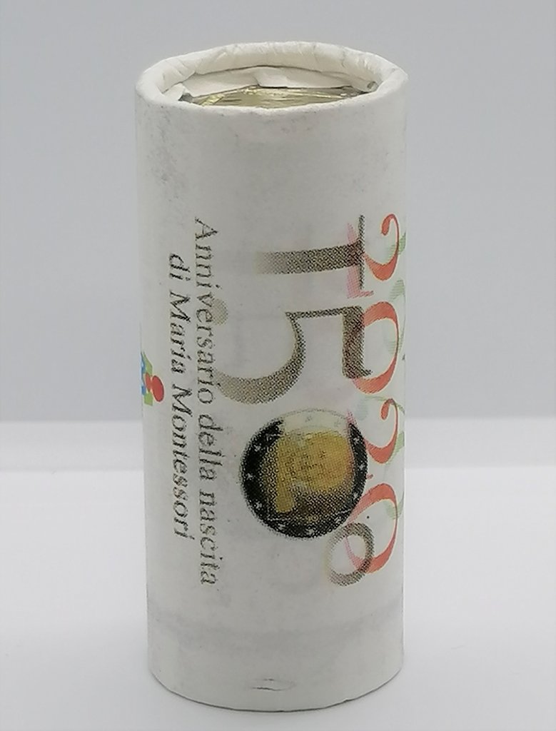 Roll_Muenzen_Italien_2_Euro_2020_Maria_Montessori