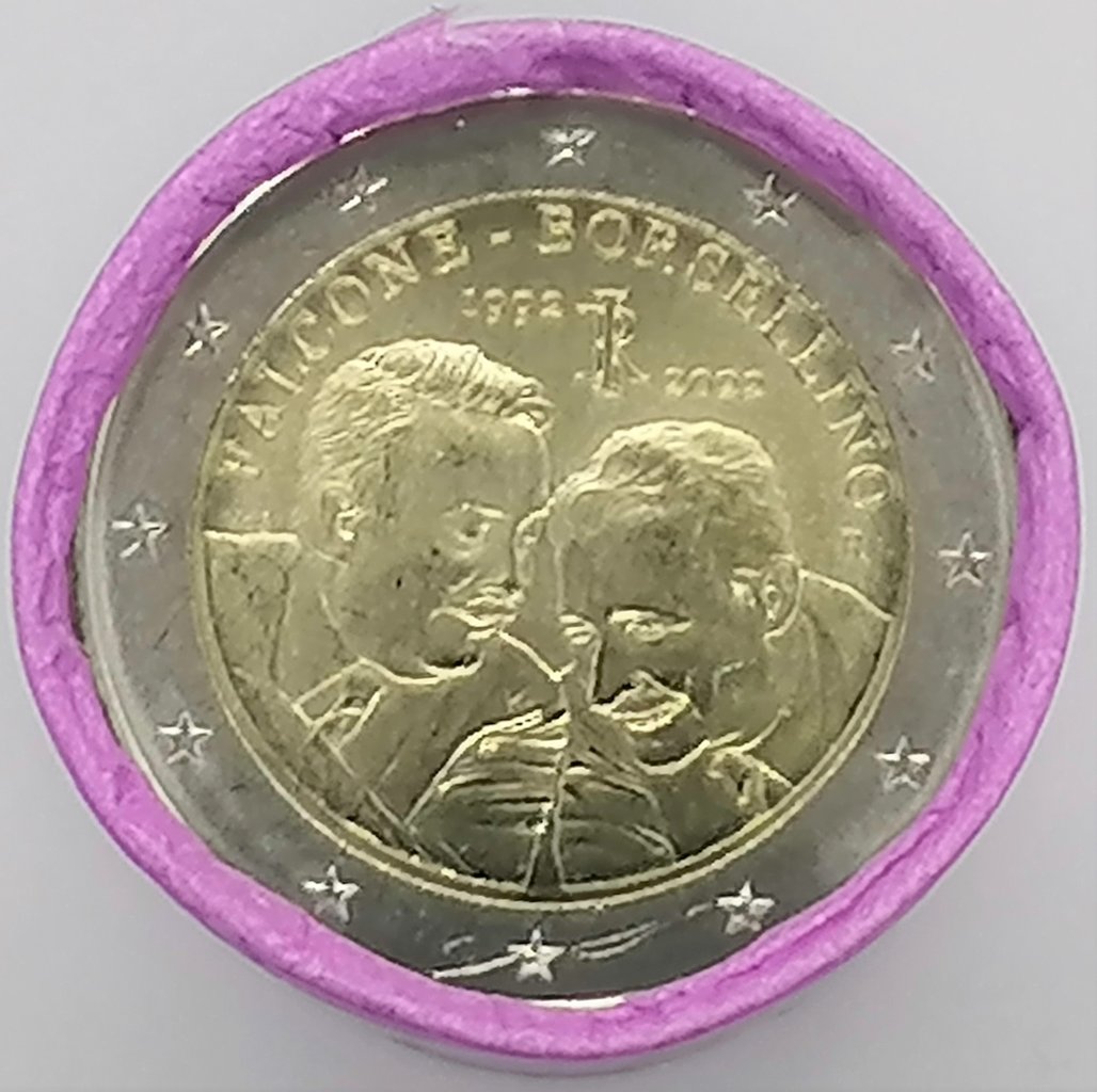 Roll_Muenzen_Italien_2_Euro_2022_Falcone_und_Borsellino