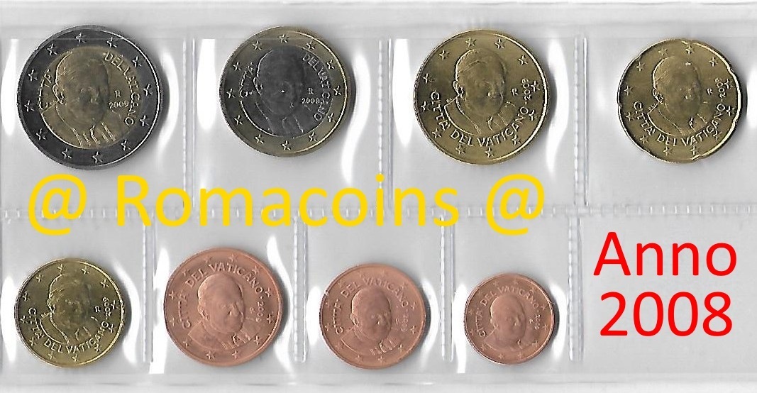 Serie_Completa_Vaticano_2008_1_cent_-_2_Euro_Unc.