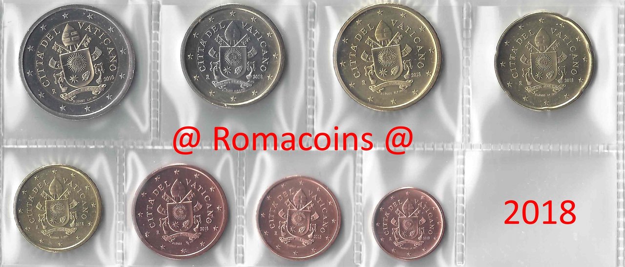 Serie_Complete_Vatican_2018_1_Cent_-_2_Euros_Unc._Romacoins