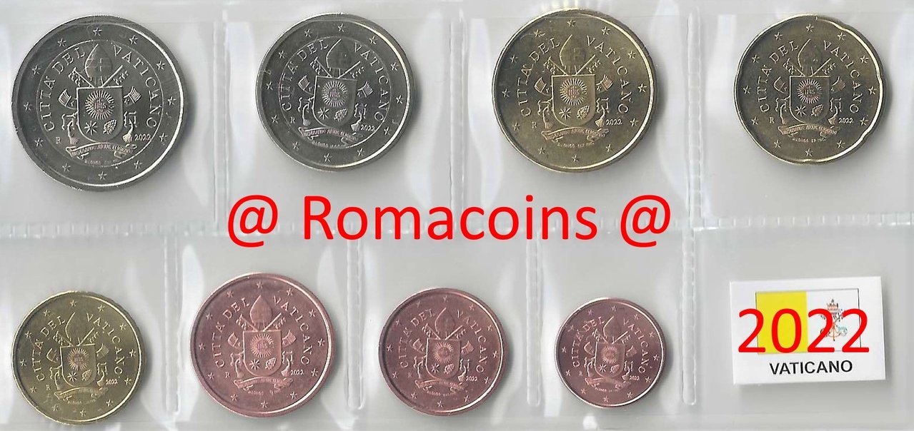 Serie_Complete_Vatican_2022_1_Cent_-_2_Euros_Unc.