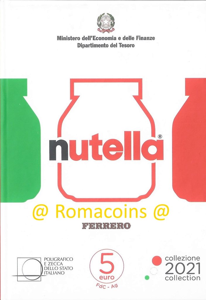 Trittico_Nutella_5_Euro_2021_Italia_Argento_Fdc