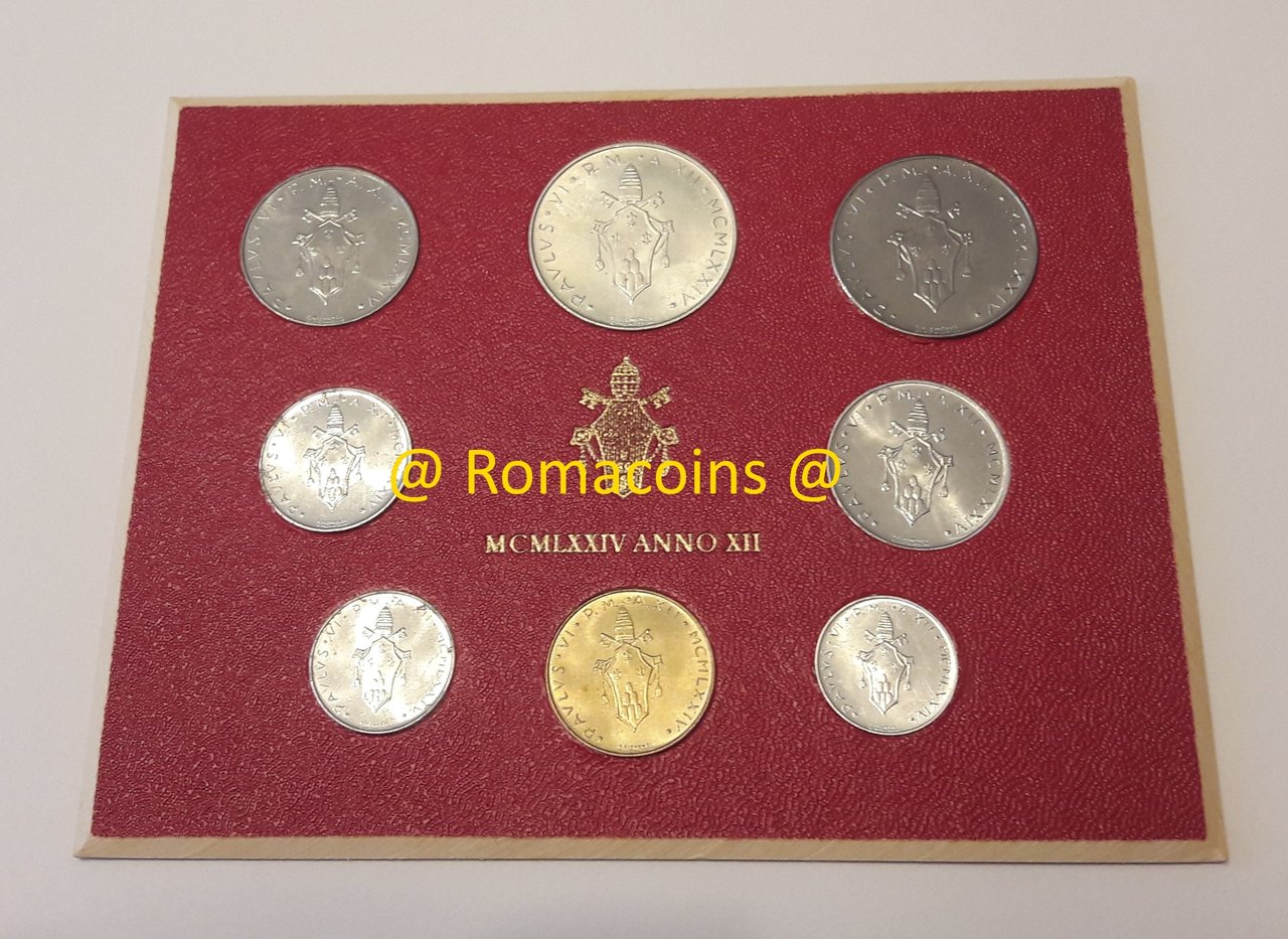 Vatican_Bu_Set_1974_Paul_VI_Lire_Romacoins