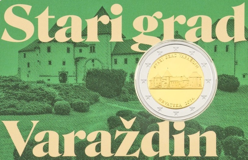 Coincard_Croazia_2024_2_Euro_Commemorativi_Varazdin_Fdc Coincard Croazia 2024 2 Euro Varazdin Fdc