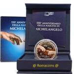 5 Euro Michelangelo 2025 Italia Argento Proof