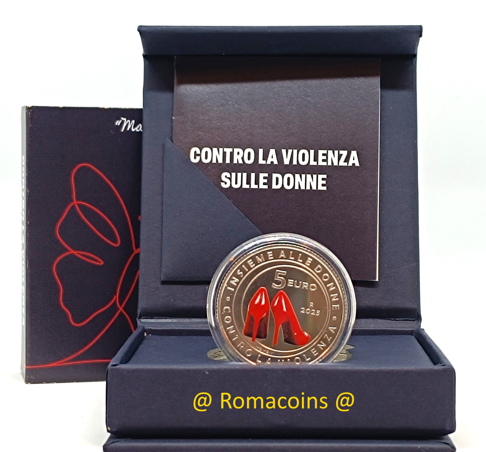 5 Euro Italia 2025 Contro la violenza sulle Donne Argento 5 Euro Italia 2025 Contro la violenza sulle Donne Argento